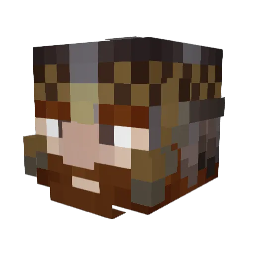 Ishua1212 Minecraft avatar head, 3D render