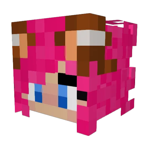 Ishy67 Minecraft avatar head, 3D render