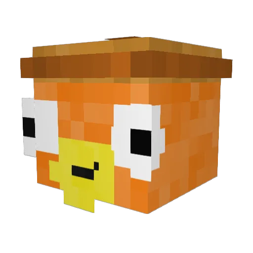 IshyFishy_ Minecraft avatar head, 3D render