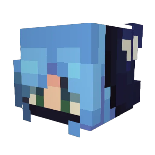 Isi0903 Minecraft avatar head, 3D render
