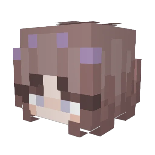 Isi_dwx Minecraft avatar head, 3D render