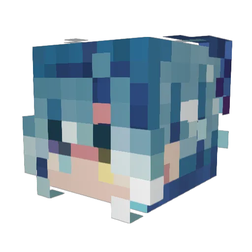 Isibis7 Minecraft avatar head, 3D render