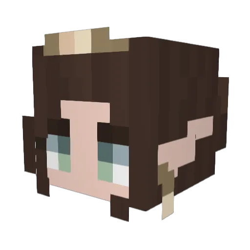 Isifannadi Minecraft avatar head, 3D render