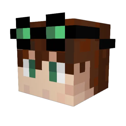 Isigam1758 Minecraft avatar head, 3D render