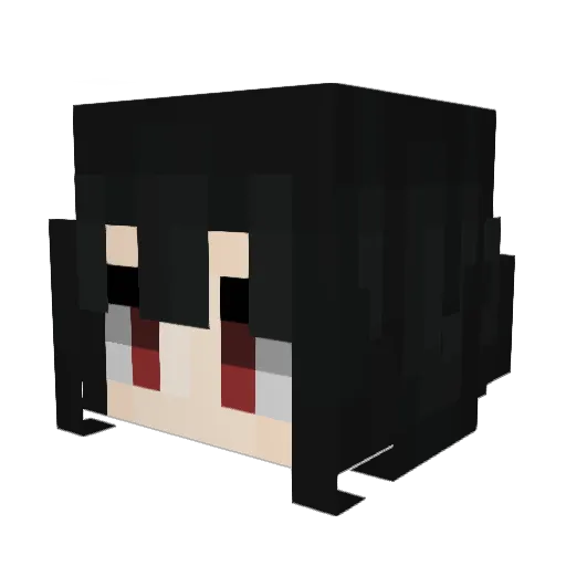 Isilt Minecraft avatar head, 3D render