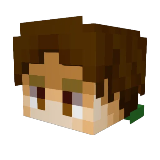 Isilud_Tengille Minecraft avatar head, 3D render