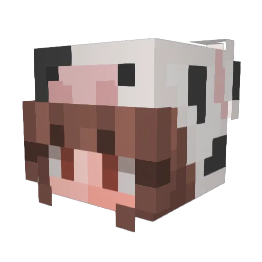 Isipeay Minecraft avatar head, 3D render