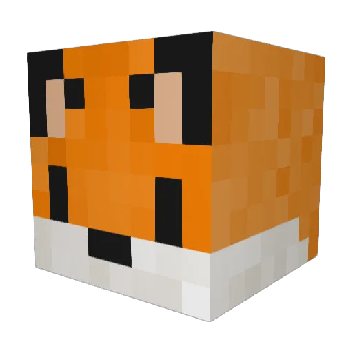 Isitacri Minecraft avatar head, 3D render