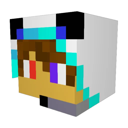 Isiu8419 Minecraft avatar head, 3D render