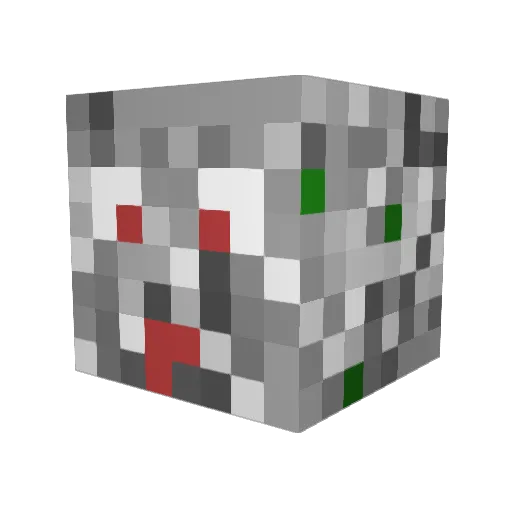 Isju Minecraft avatar head, 3D render