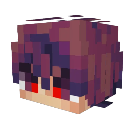 IskPantuflox Minecraft avatar head, 3D render