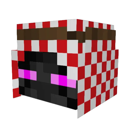 Iskandal_Kim Minecraft avatar head, 3D render