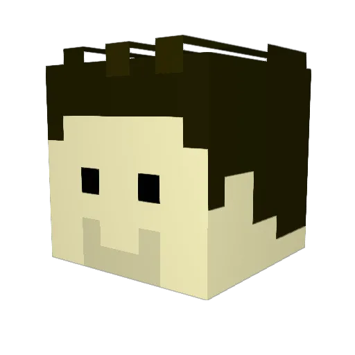 Iskernaught Minecraft avatar head, 3D render