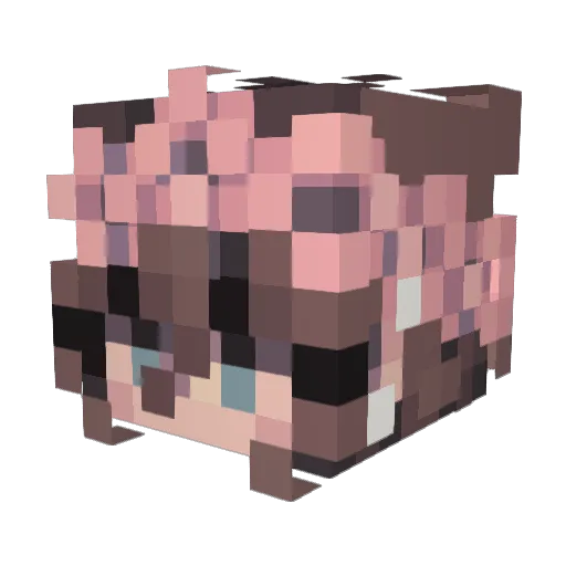 IslaClarke15 Minecraft avatar head, 3D render