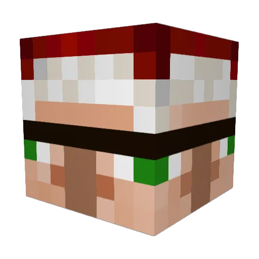 IslamicBeam Minecraft avatar head, 3D render