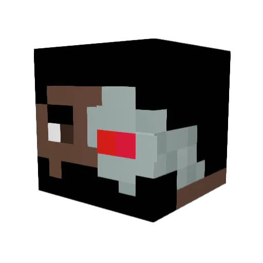 IslandBoyCinny Minecraft avatar head, 3D render