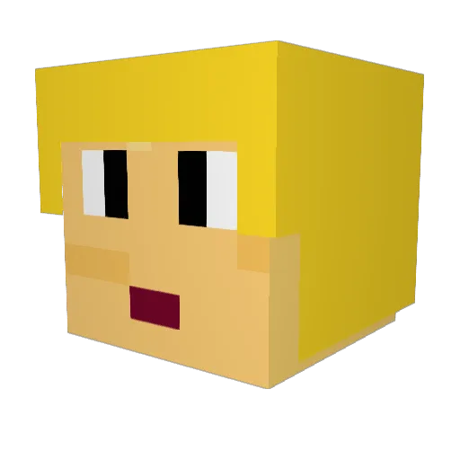 IslandDiamond Minecraft avatar head, 3D render