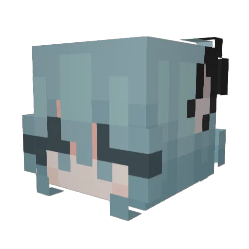 IslandFanta Minecraft avatar head, 3D render
