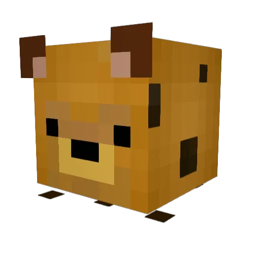 Islandflower_ Minecraft avatar head, 3D render