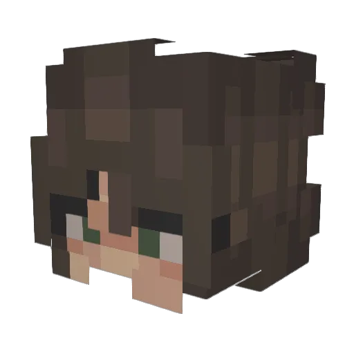 Islastone Minecraft avatar head, 3D render