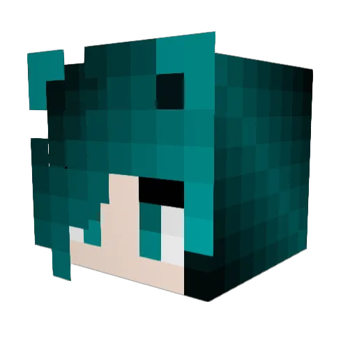 IsleyDragon Minecraft avatar head, 3D render