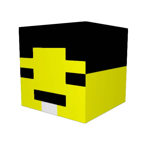 Isma223 Minecraft avatar head, 3D render