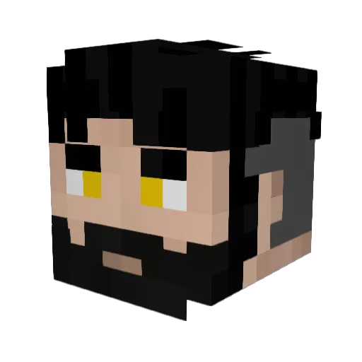 Isma807 Minecraft avatar head, 3D render