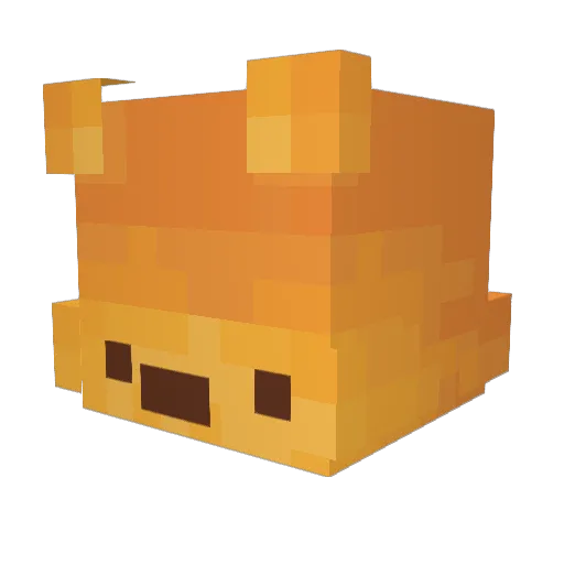 Ismalf Minecraft avatar head, 3D render