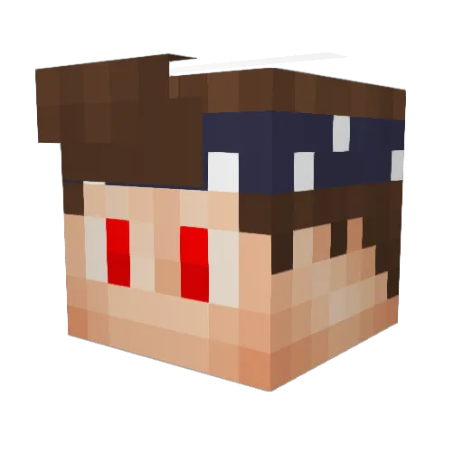 Ismaning Minecraft avatar head, 3D render