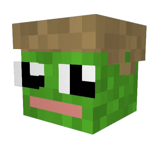 Ismax69 Minecraft avatar head, 3D render
