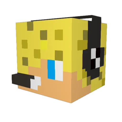 IsmetRG66 Minecraft avatar head, 3D render