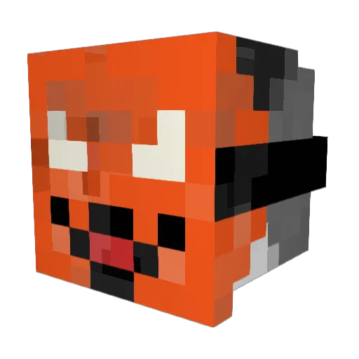 Ismooia Minecraft avatar head, 3D render