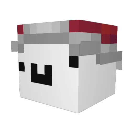 IsoBev Minecraft avatar head, 3D render