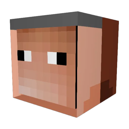 IsoEsa Minecraft avatar head, 3D render