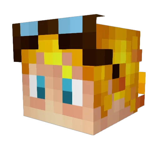IsoGoat Minecraft avatar head, 3D render
