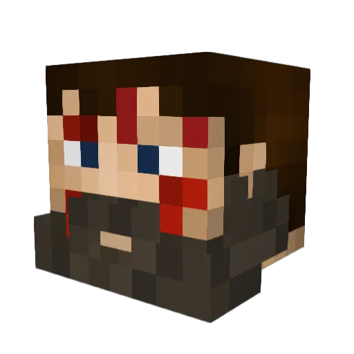 IsocratesMC Minecraft avatar head, 3D render