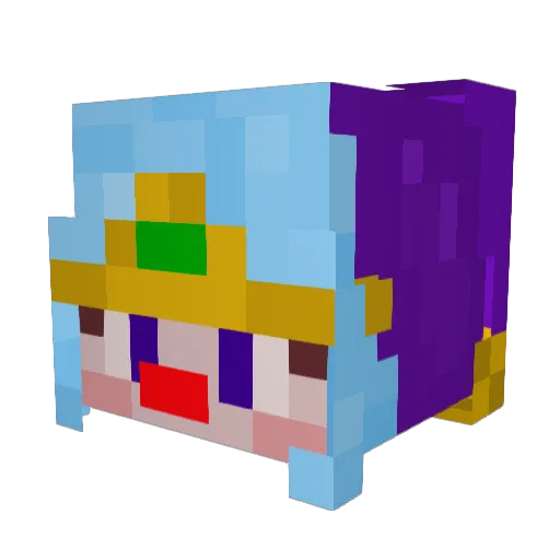 Isodynamos Minecraft avatar head, 3D render