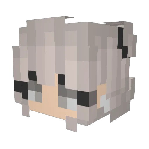 Isoess Minecraft avatar head, 3D render