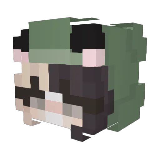 IsolatedSoull Minecraft avatar head, 3D render