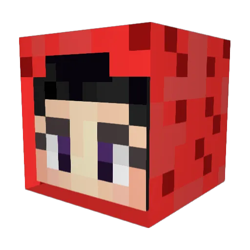 Isopod Minecraft avatar head, 3D render