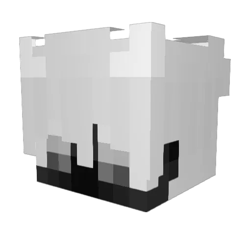 Isoroc_ Minecraft avatar head, 3D render
