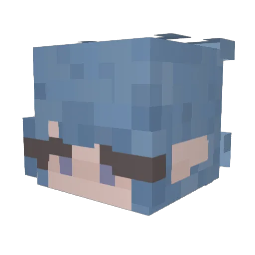 Ispanka00 Minecraft avatar head, 3D render