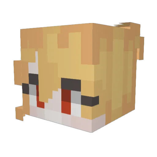 Ispothenague Minecraft avatar head, 3D render