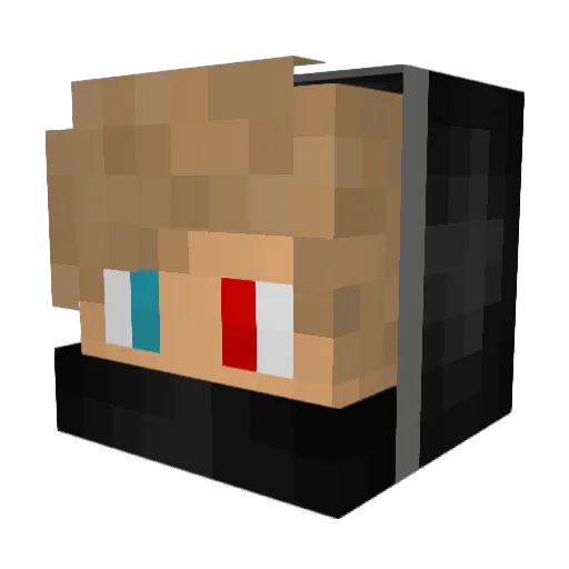 IsraelBD Minecraft avatar head, 3D render