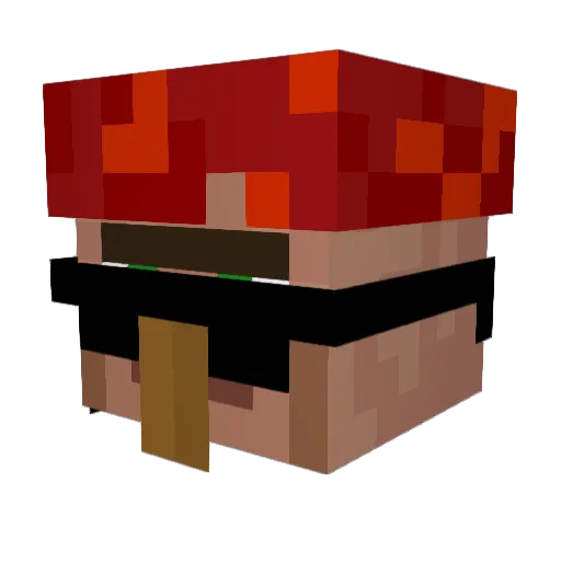 IsraelDenier Minecraft avatar head, 3D render