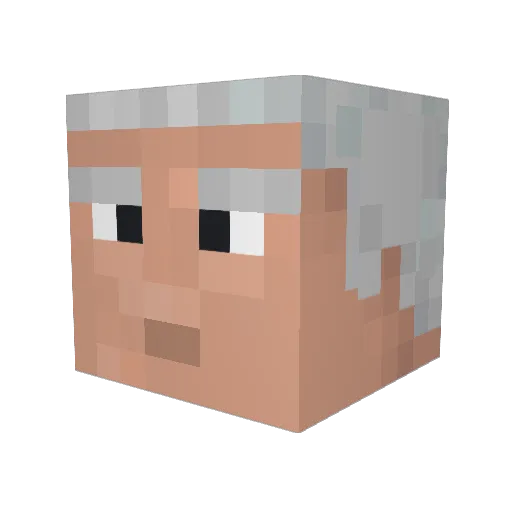 IsraeliDragQueen Minecraft avatar head, 3D render