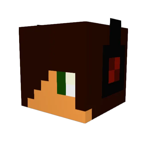 Israphel_0 Minecraft avatar head, 3D render