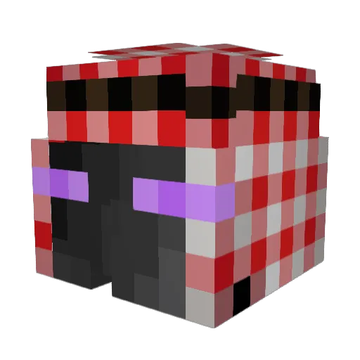 IsrealYVL Minecraft avatar head, 3D render