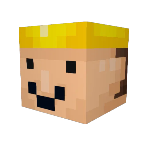 IsrealsTopGoy Minecraft avatar head, 3D render