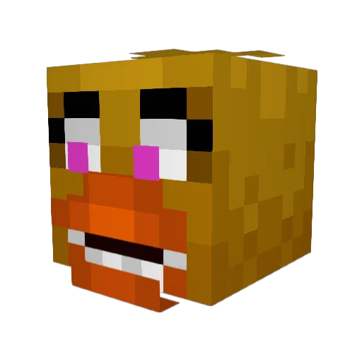 IssJenga Minecraft avatar head, 3D render